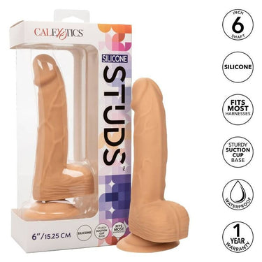 Dong in Silicone 6 Pollici con Base a Ventosa e Texture Realistica